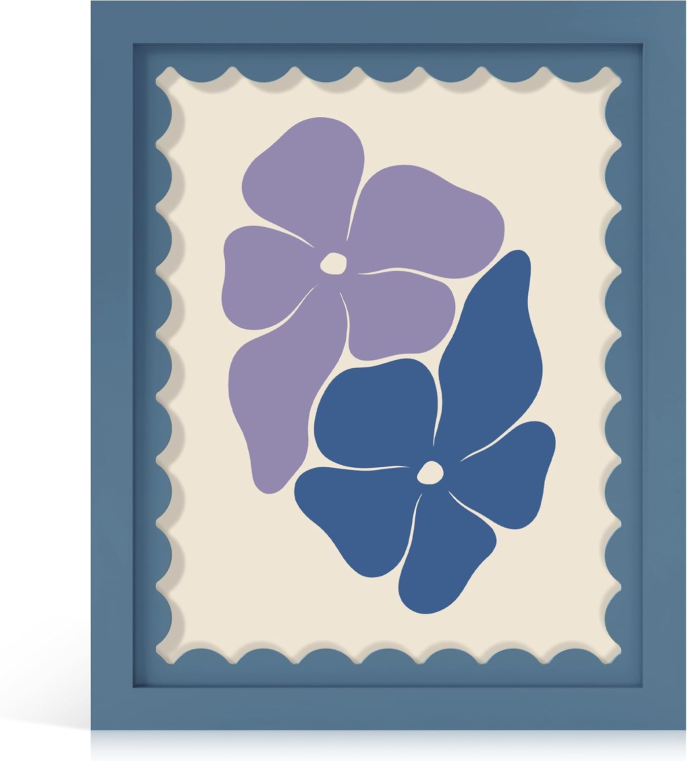 Wavy Mat Wooden Art Frame Style