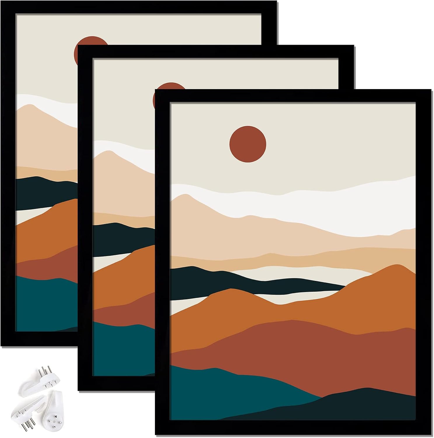 Wooden Art Frame Set with Glass Front