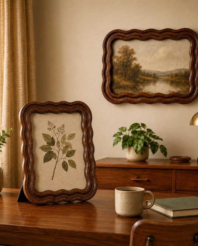 Vintage Scalloped Art Frame Style