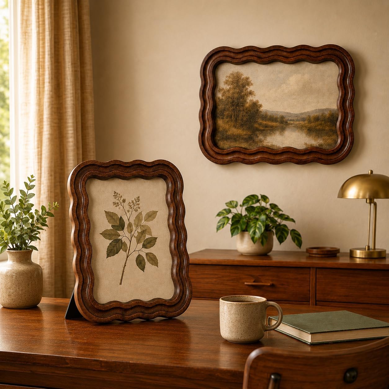 Vintage Scalloped Art Frame Style