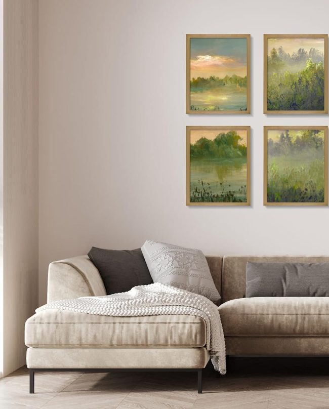 Solid Wood Art Frame Set Display