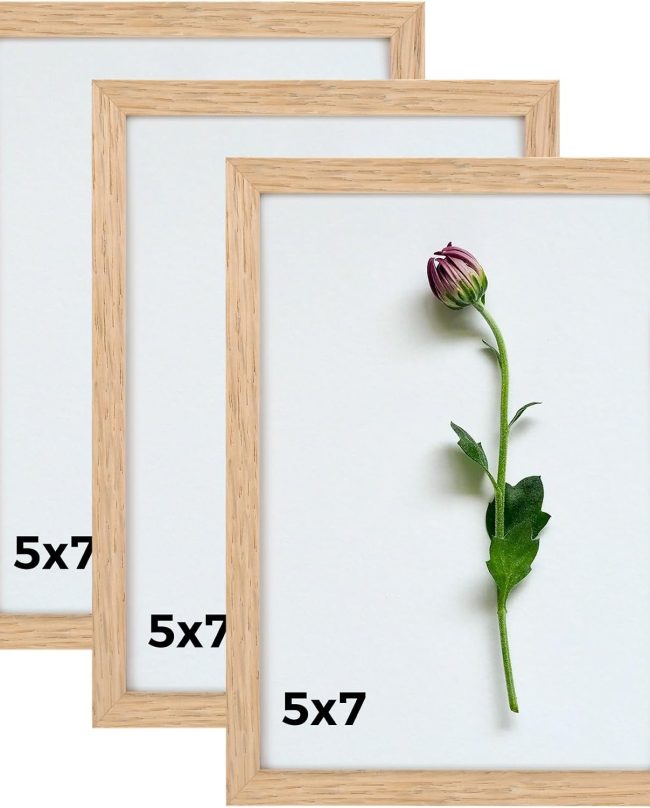 Solid Oak Gallery Art Frame Set Display