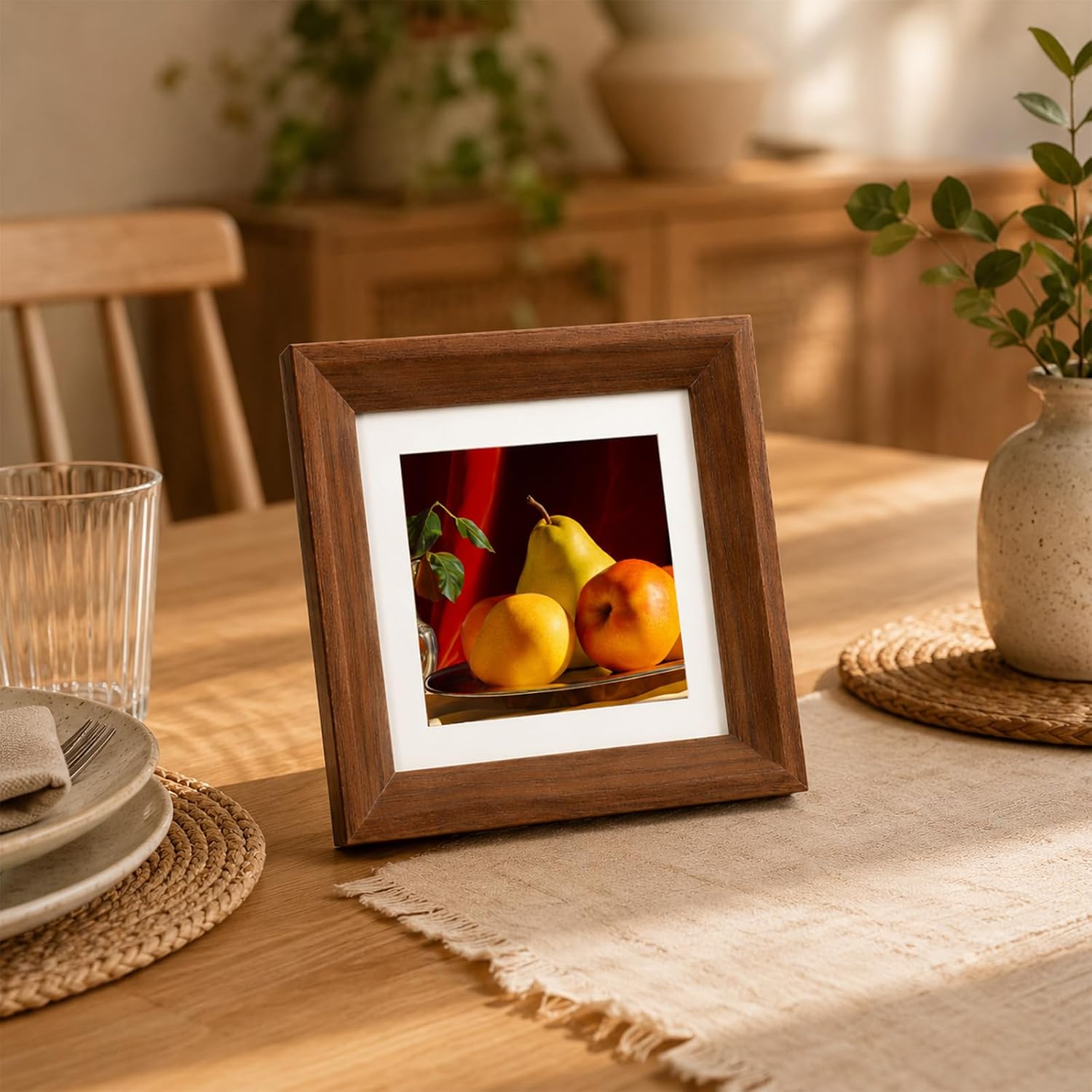 Square Wooden Art Frame Display