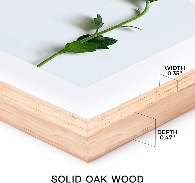 Solid Oak Gallery Art Frame Set Display