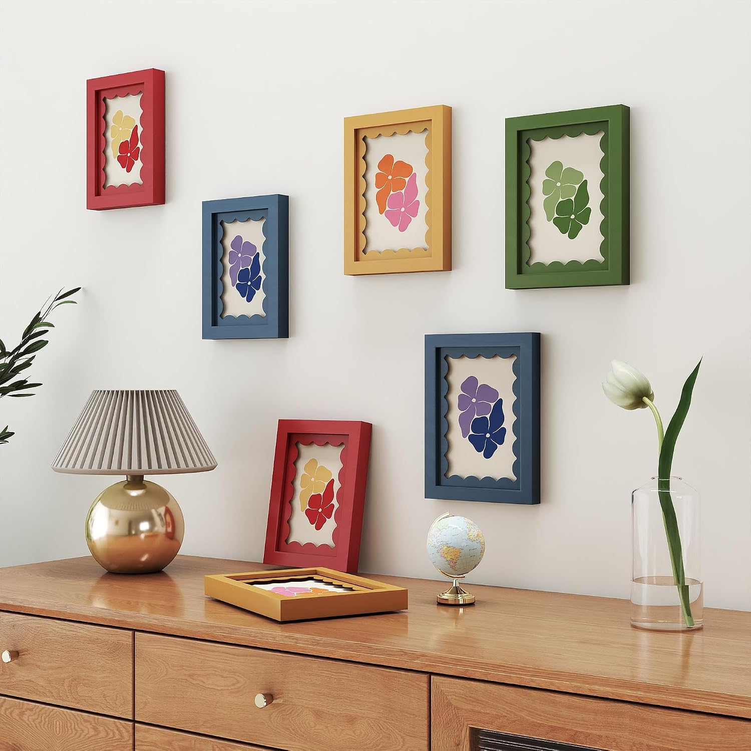 Wavy Mat Wooden Art Frame Style