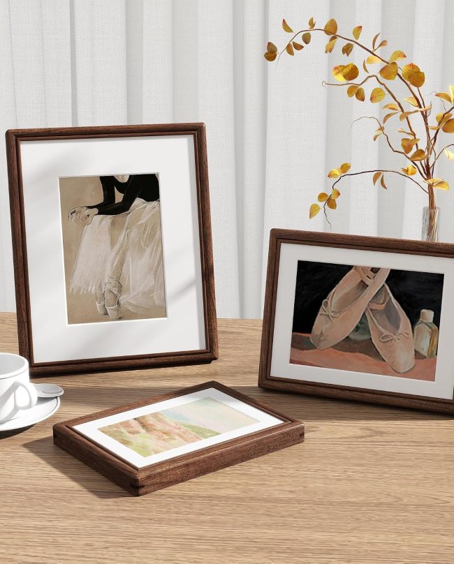 Rounded Corner Wood Art Frame Style