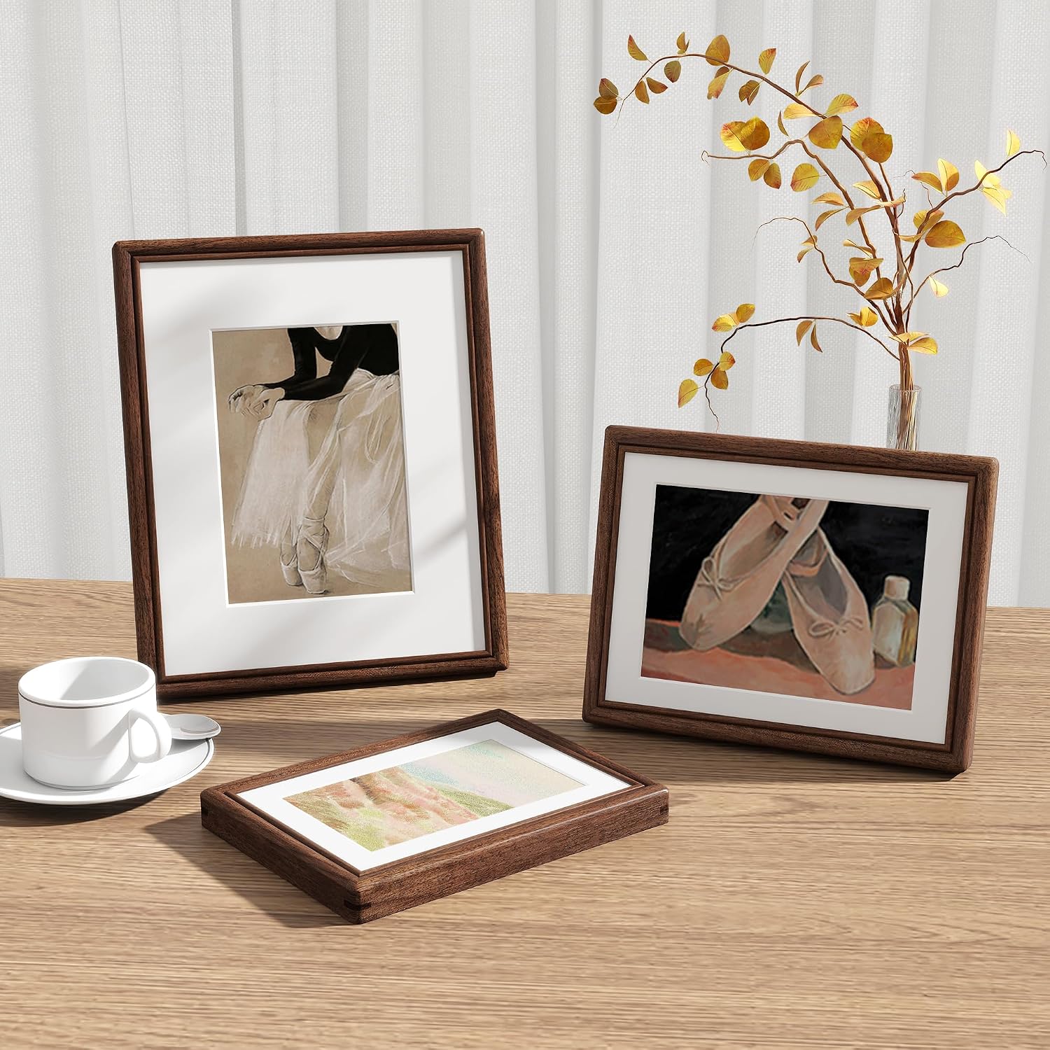 Rounded Corner Wood Art Frame Style