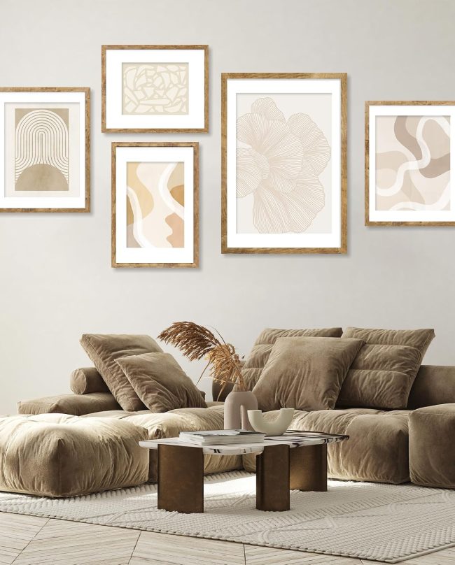 Wooden Poster Art Frame Set for Wall Display