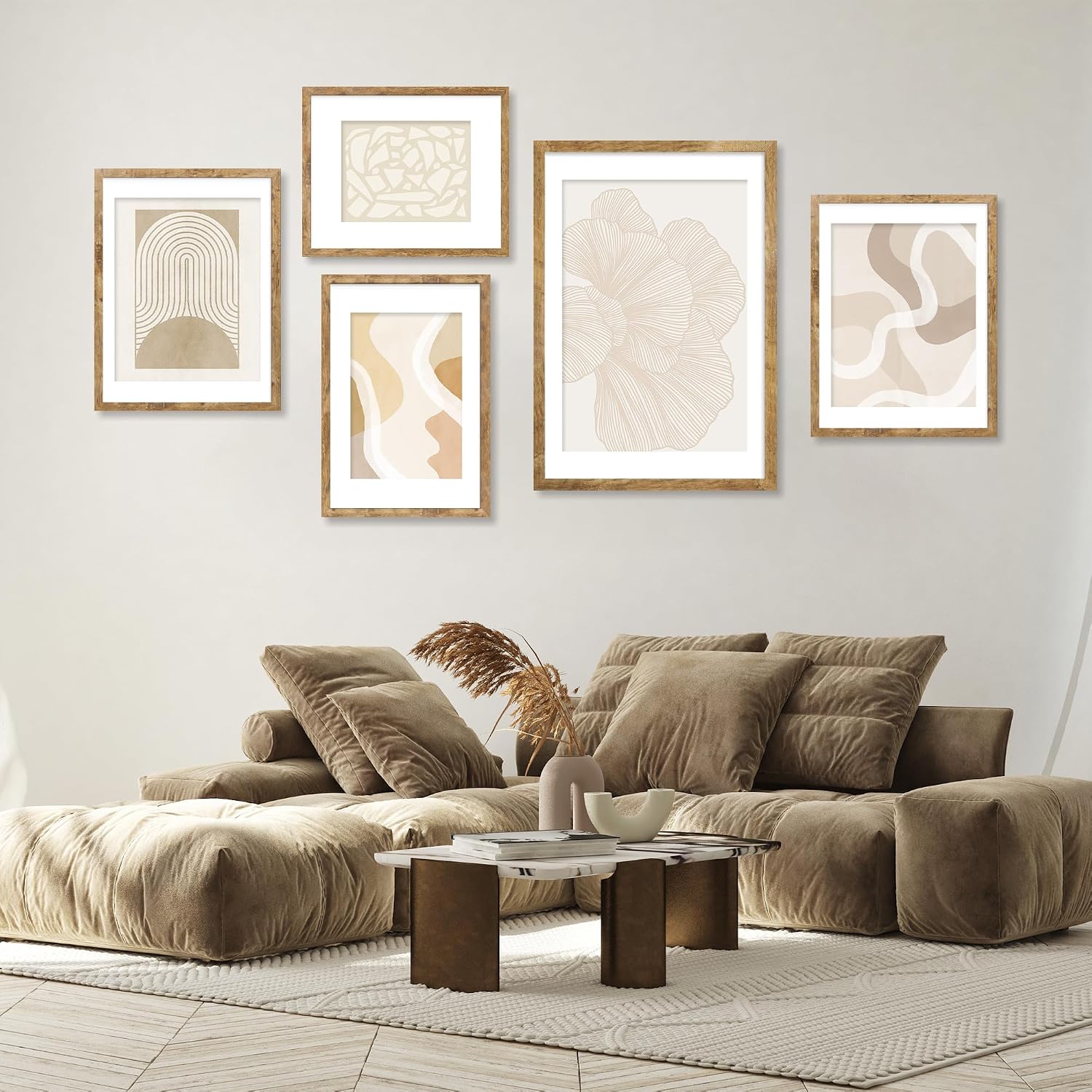 Wooden Poster Art Frame Set for Wall Display