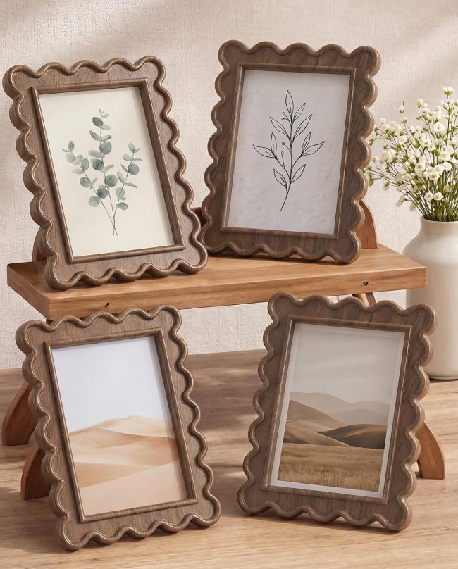 Vintage Wood Art Frame Set Style