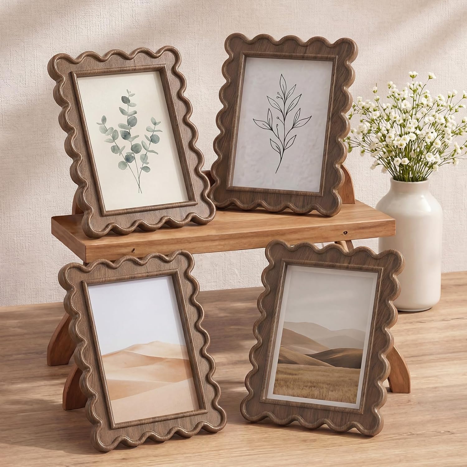 Vintage Wood Art Frame Set Style